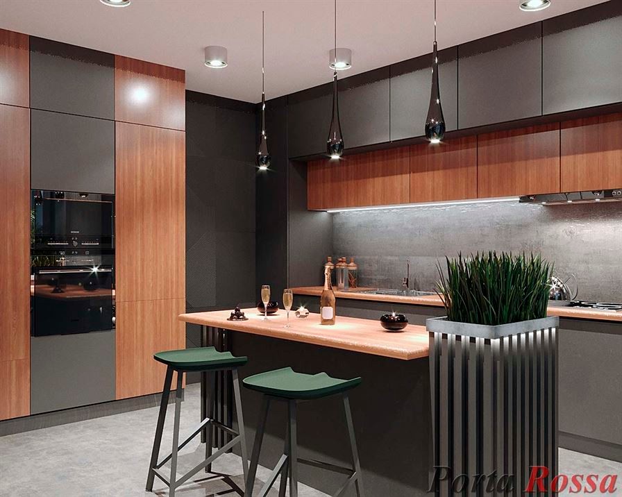 Apartment design in Loft style (64 sq.m)