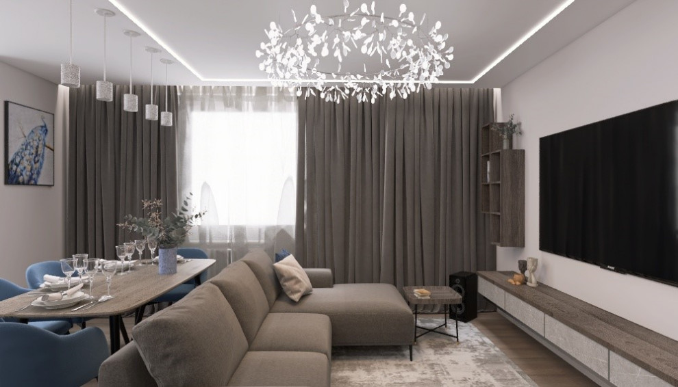 Дизайн-проект четырехкомнатной квартиры 110 кв.м.