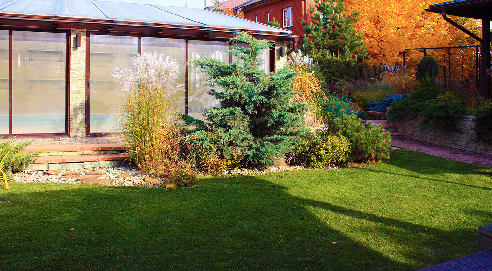 Ландшафтный дизайн маленького участка - ландшафтная композиция.