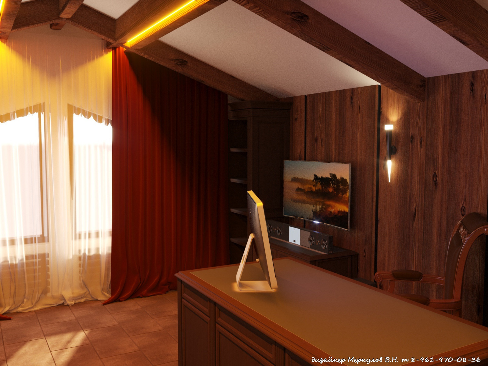 Дизайн проект кабинета №1