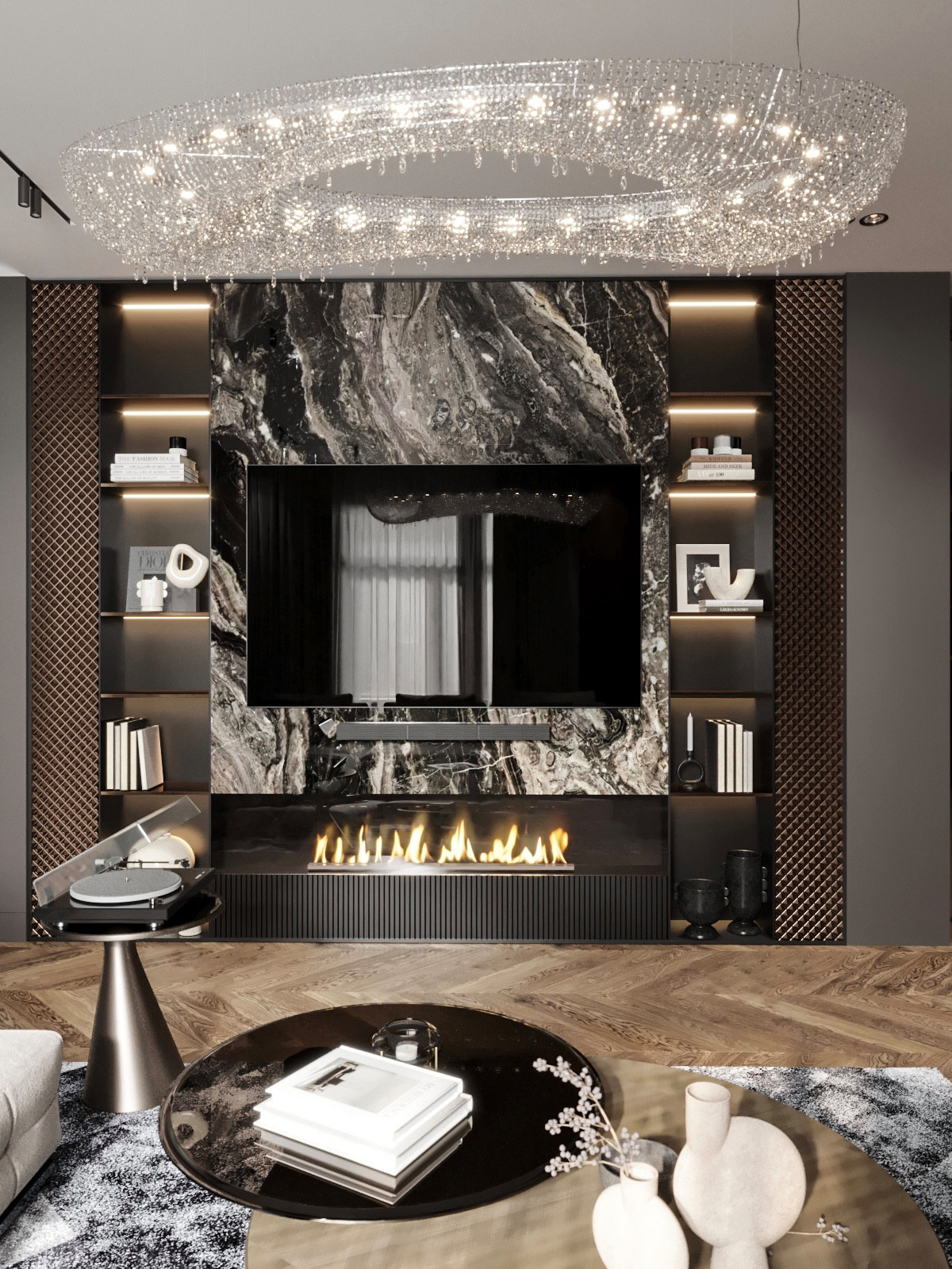 Хоум-офис мечты: потрясающий темный интерьер таунхауса