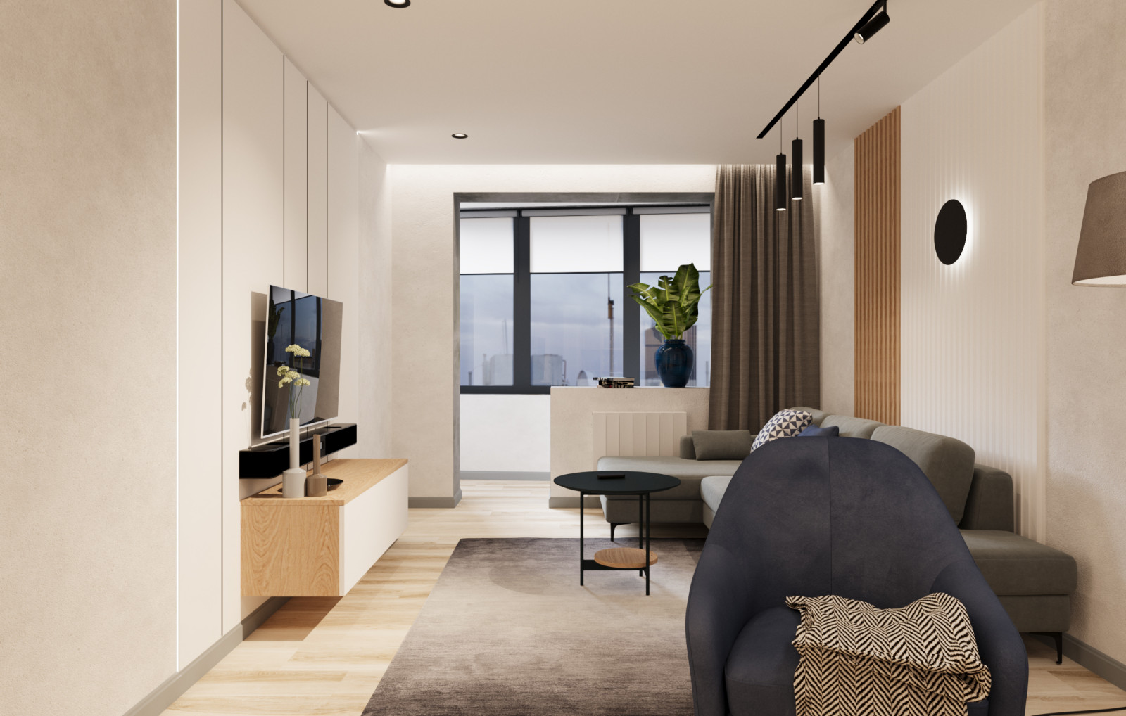 Двухкомнатная квартира с мужским характером