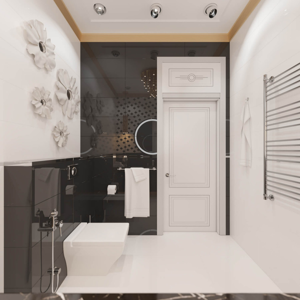 Дизайн интерьера одноэтажного жилого дома в стиле арт-деко