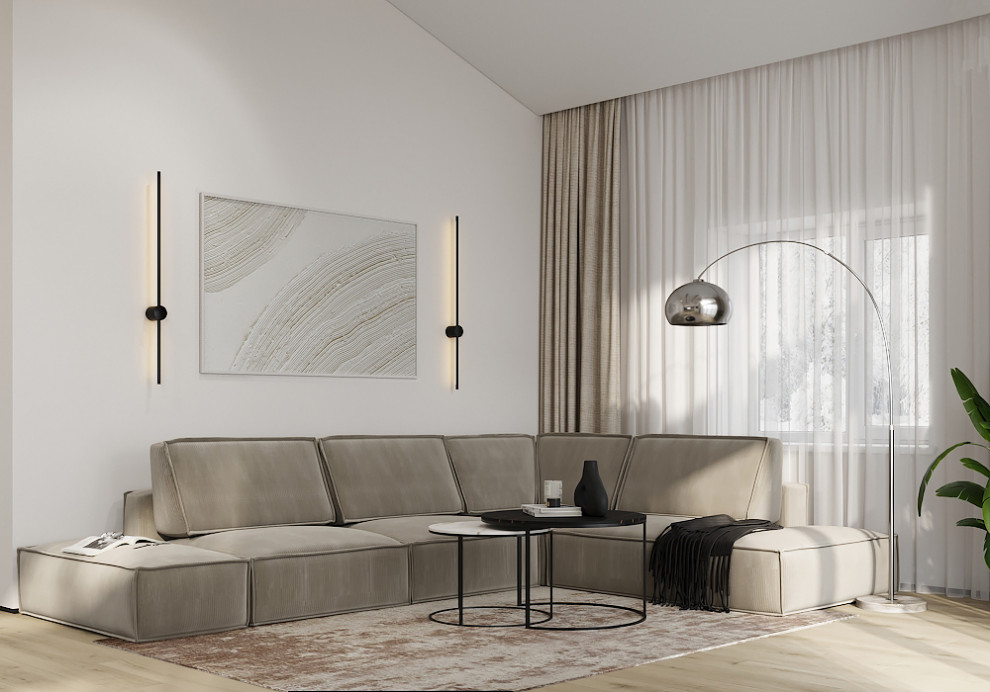 Дом для семьи в стиле минимализм 125 м². Посёлок Костюнино