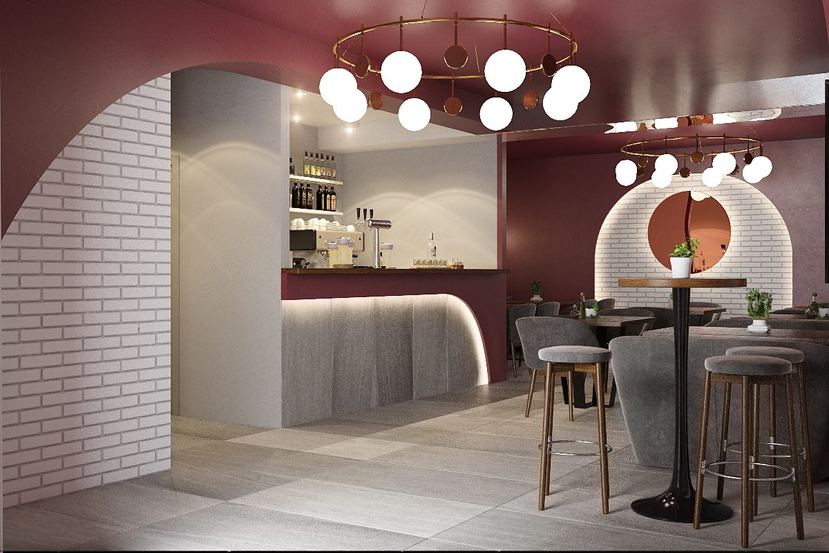 Дизайн-проект интерьера кафе-пекарни