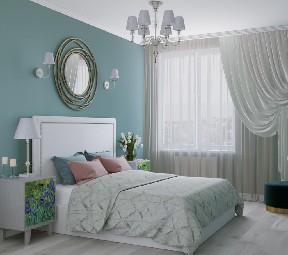 Дизайн спальни в трехкомнатной квартире