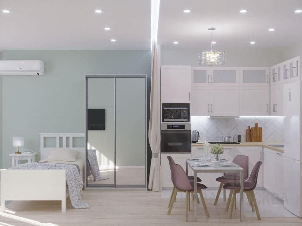 Дизайн-проект двухкомнатной квартиры 55 кв.м в ЖК «Москва А101»