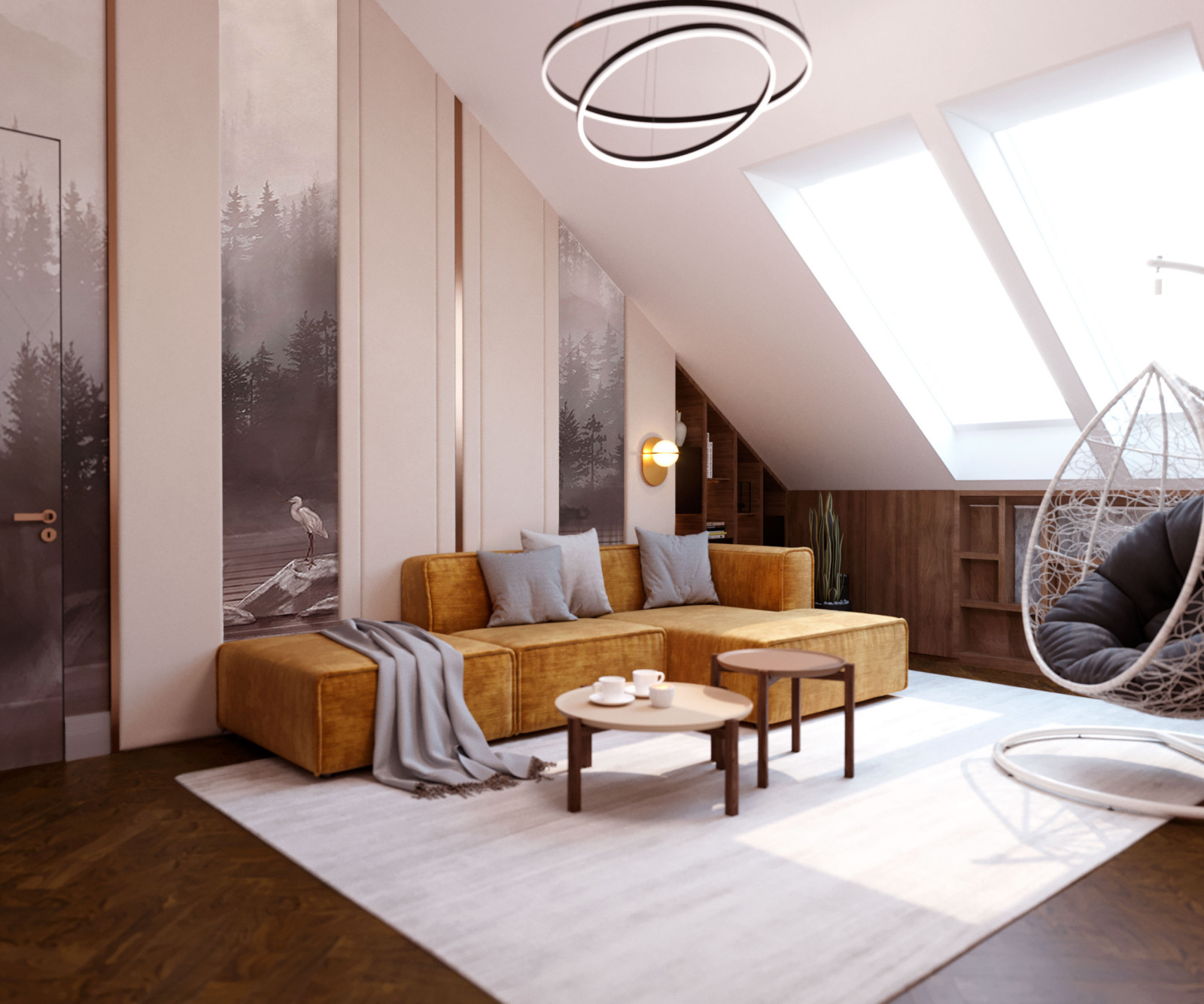 Обложка проекта: Мансардный этаж загородного дома