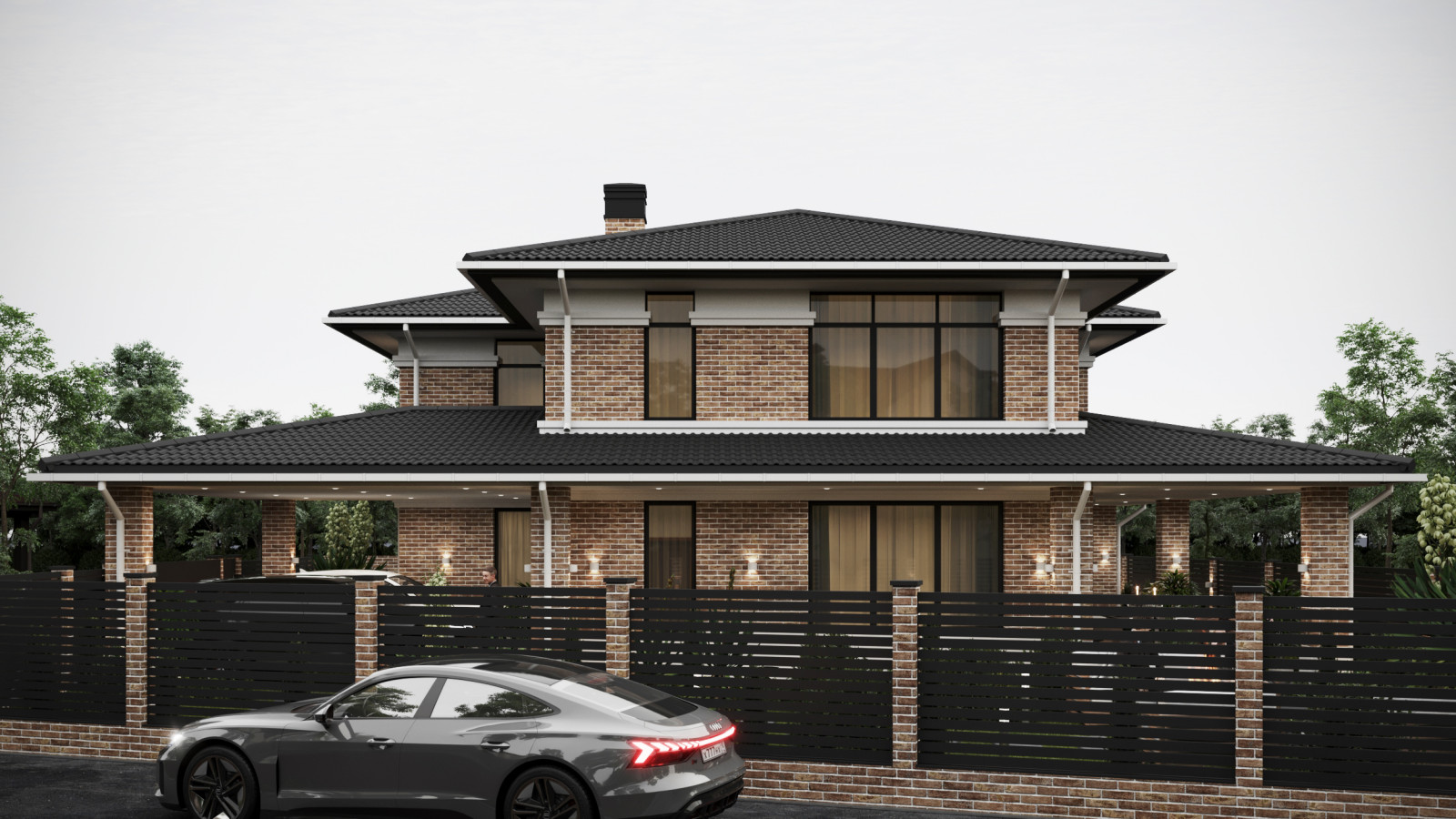 Обложка проекта: Дом с террасой