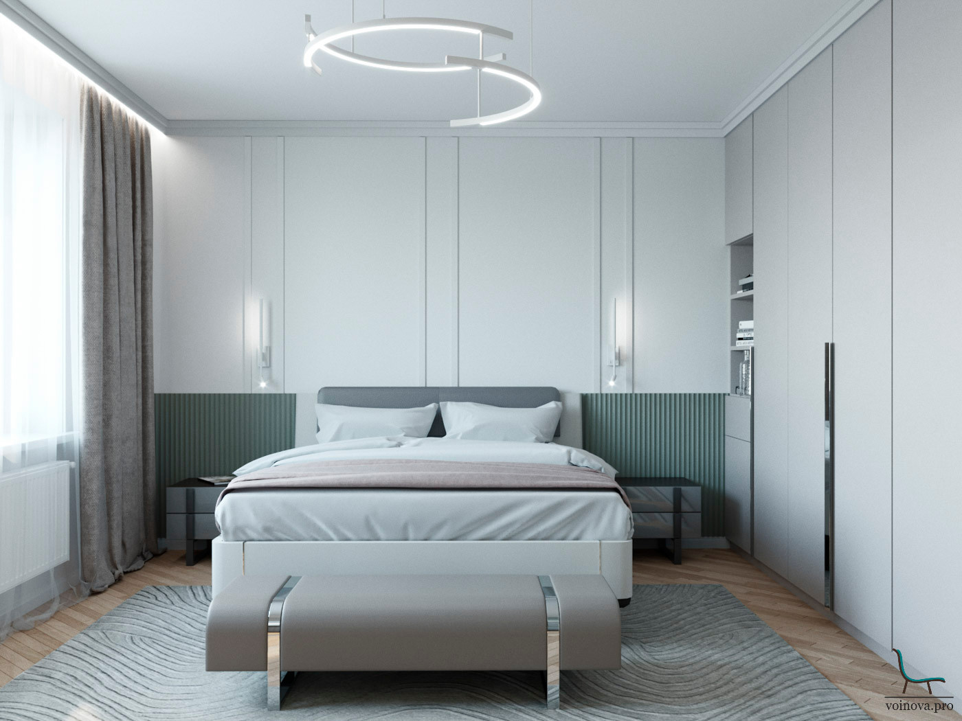 Обложка проекта: Стильная спальня