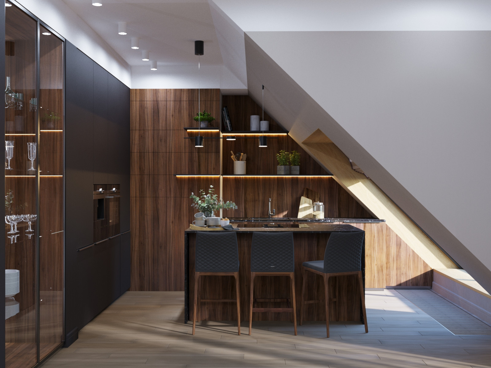 Обложка проекта: Квартира на Петровской косе, 177 м.кв.