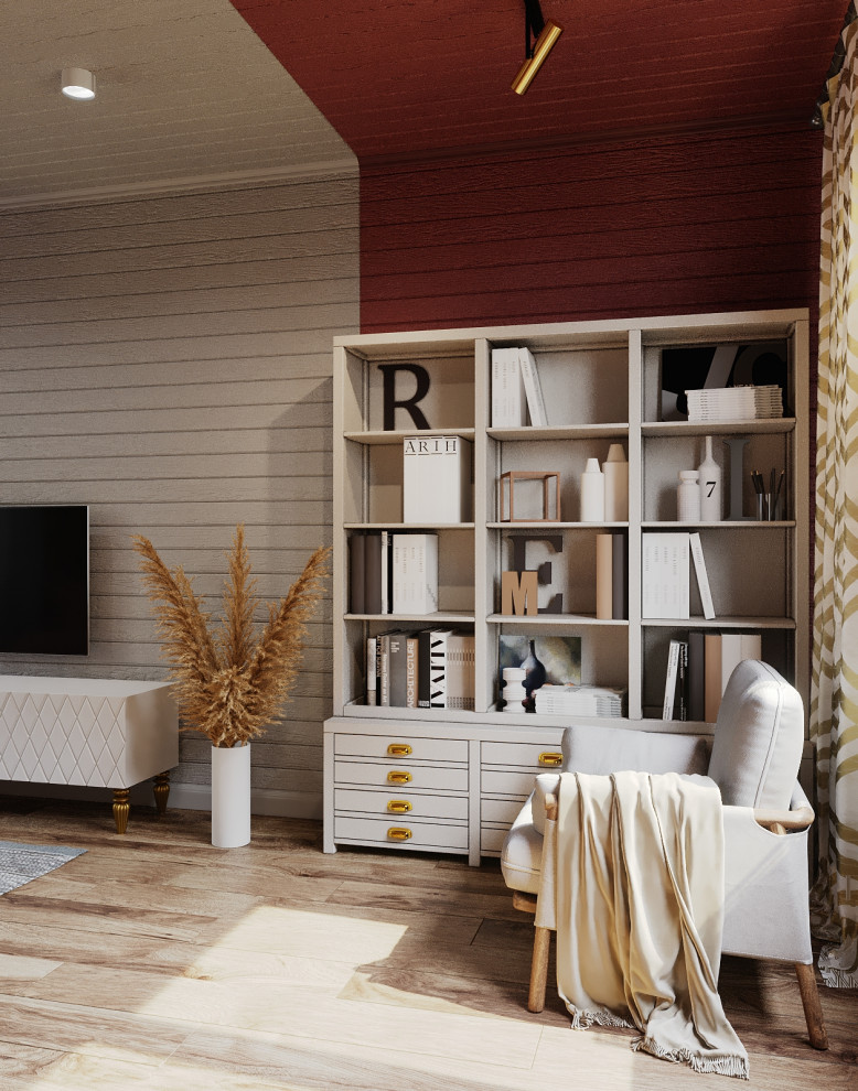 Дом, отделанный вагонкой, 55м2