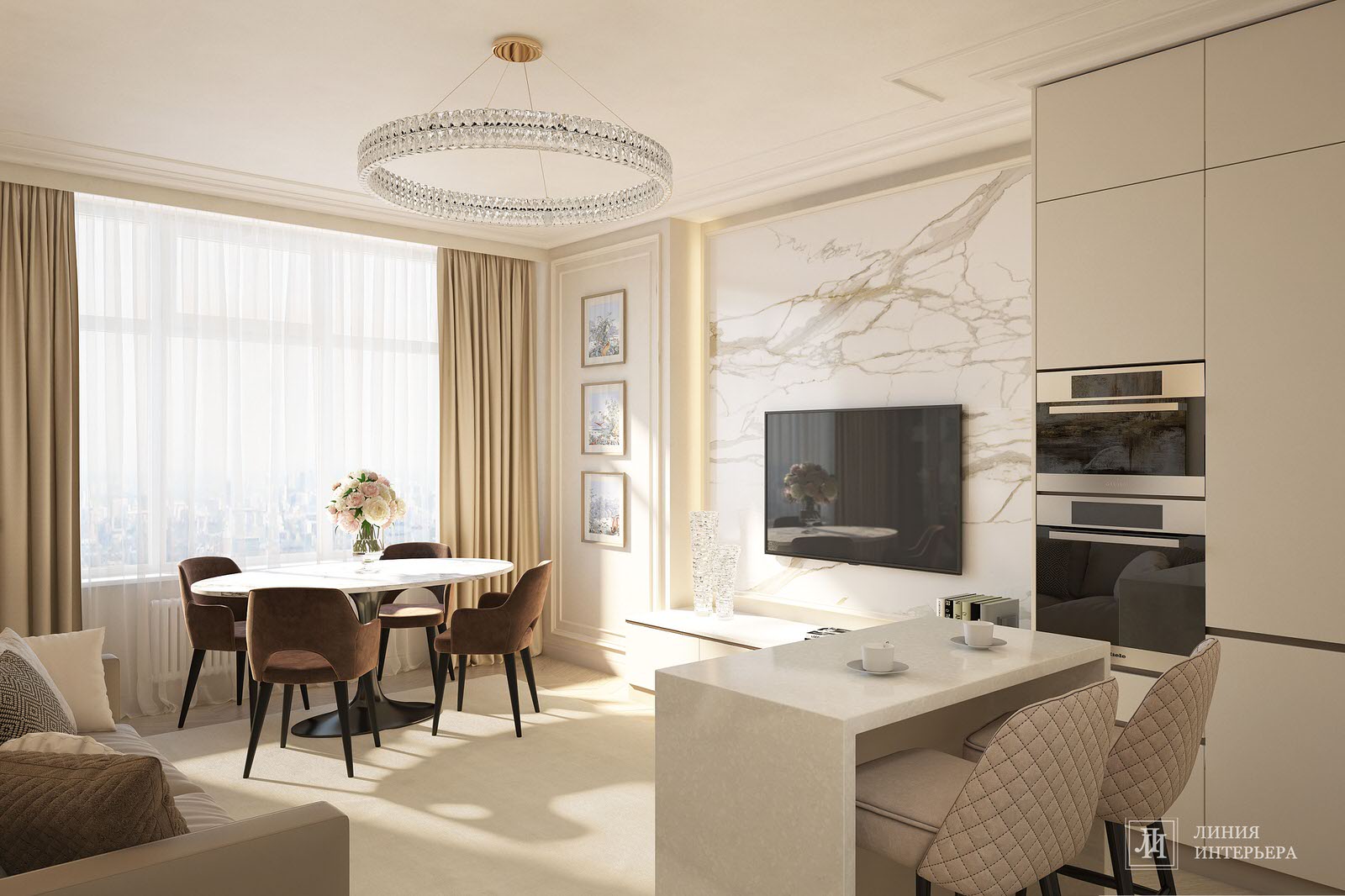 Обложка проекта: Квартира в ЖК Триколор