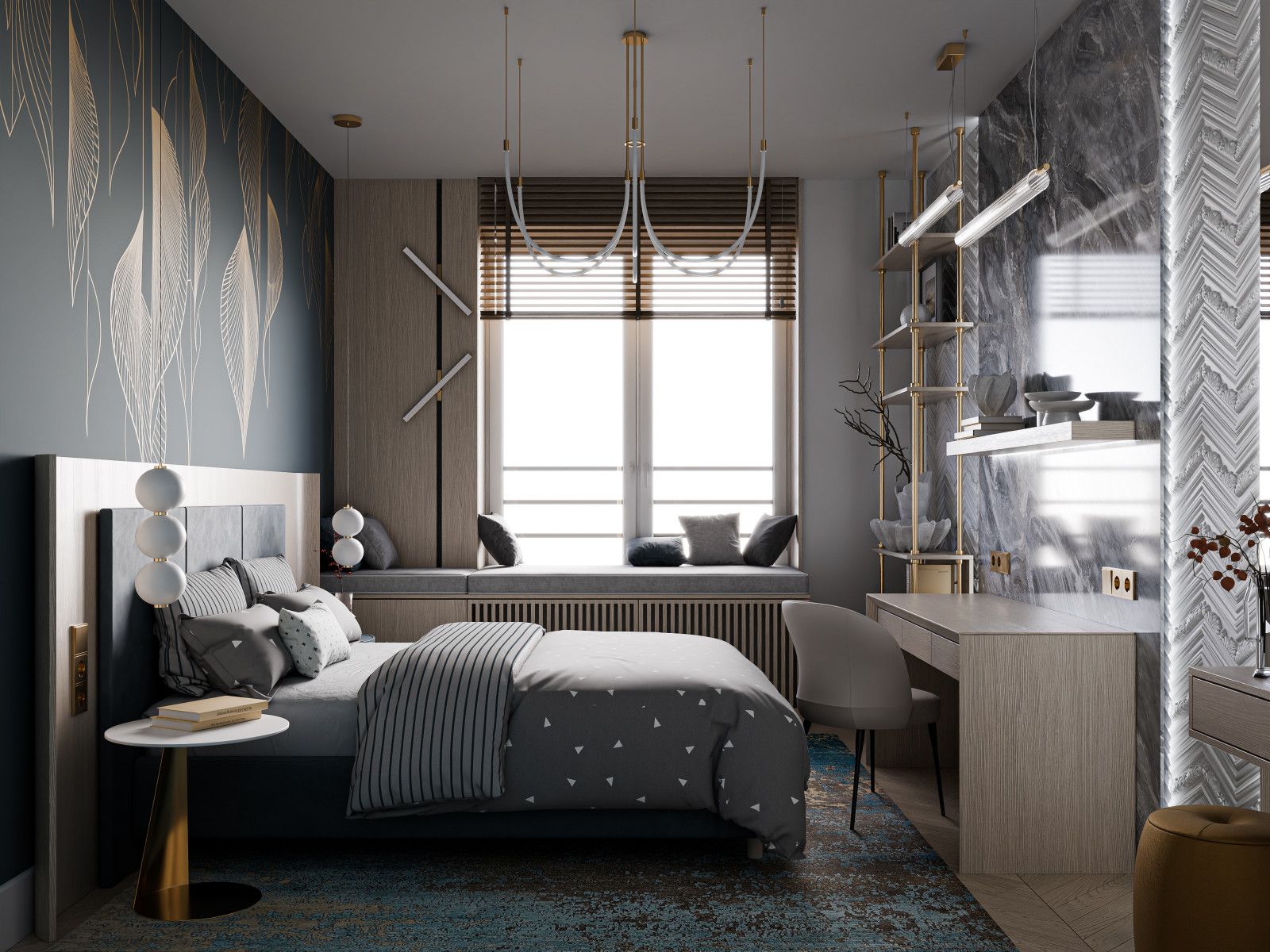 Интерьер трехкомнатной квартиры