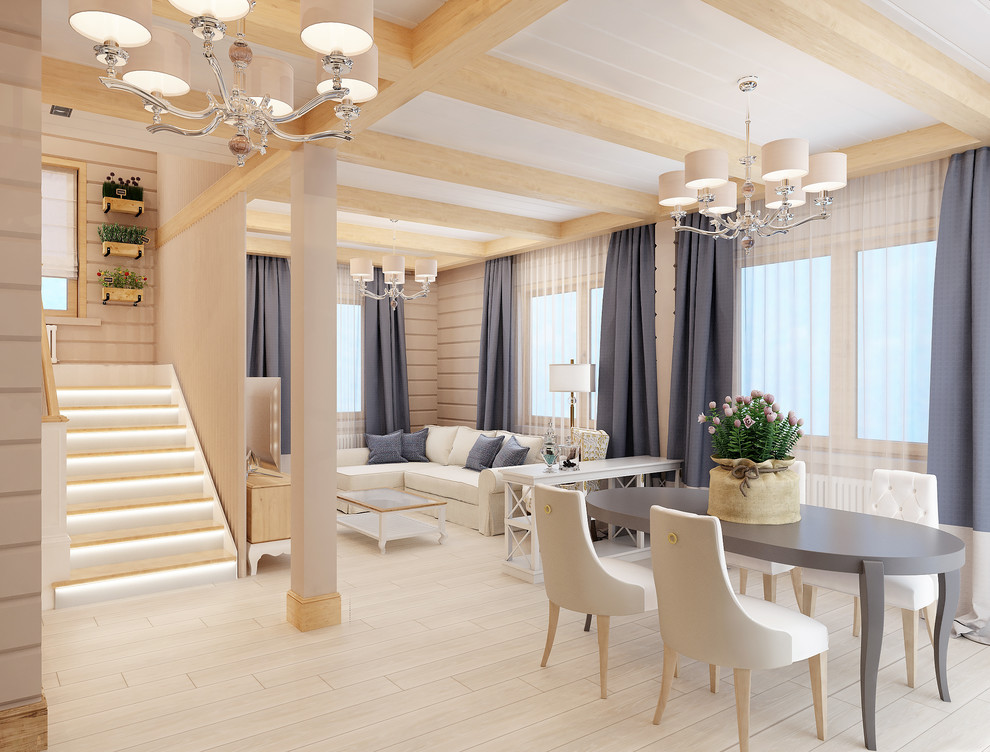 Деревянный дом из кленного бруса 207,5 м.кв.