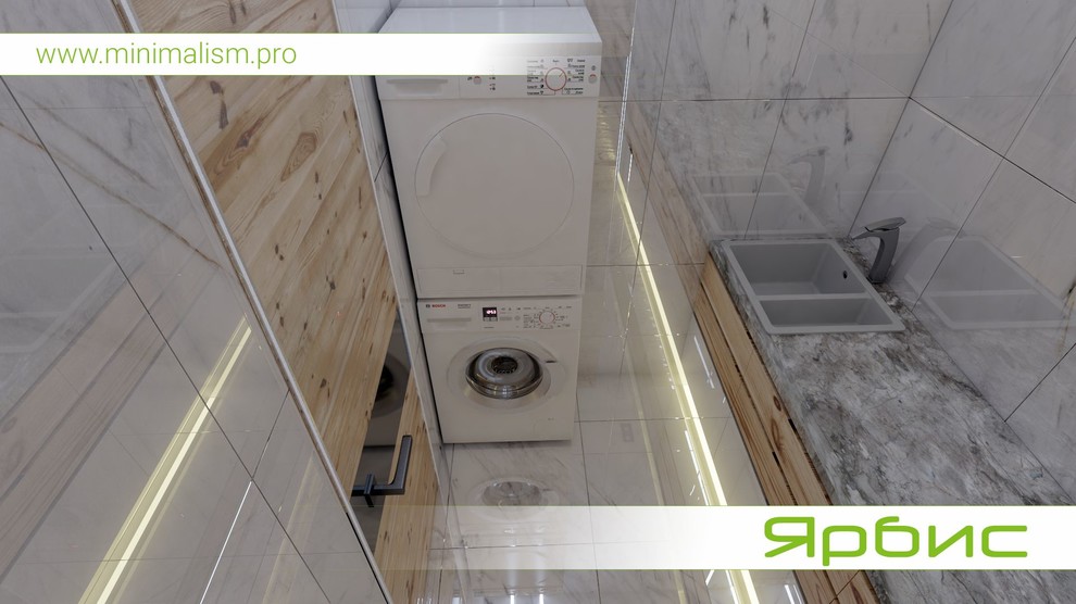 Дизайн небольшой прачечной в квартире