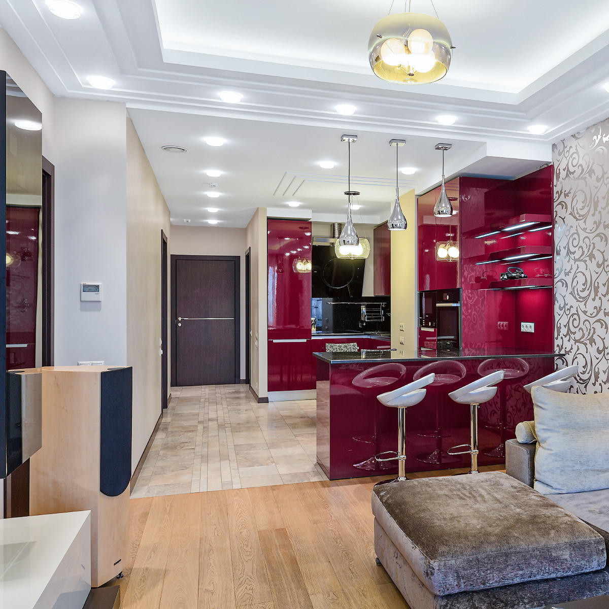 Современная квартира с одной спальней