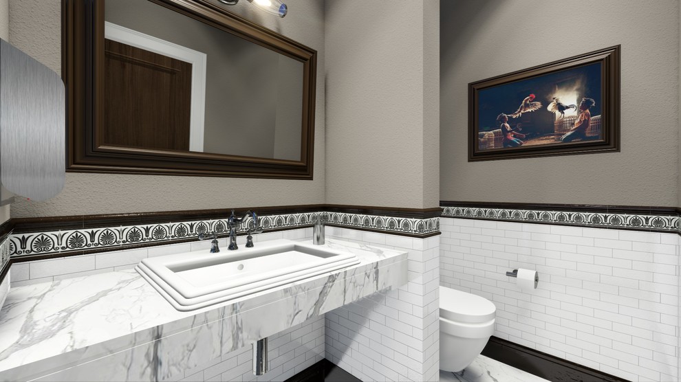 Общественный санузел в офисном здании.