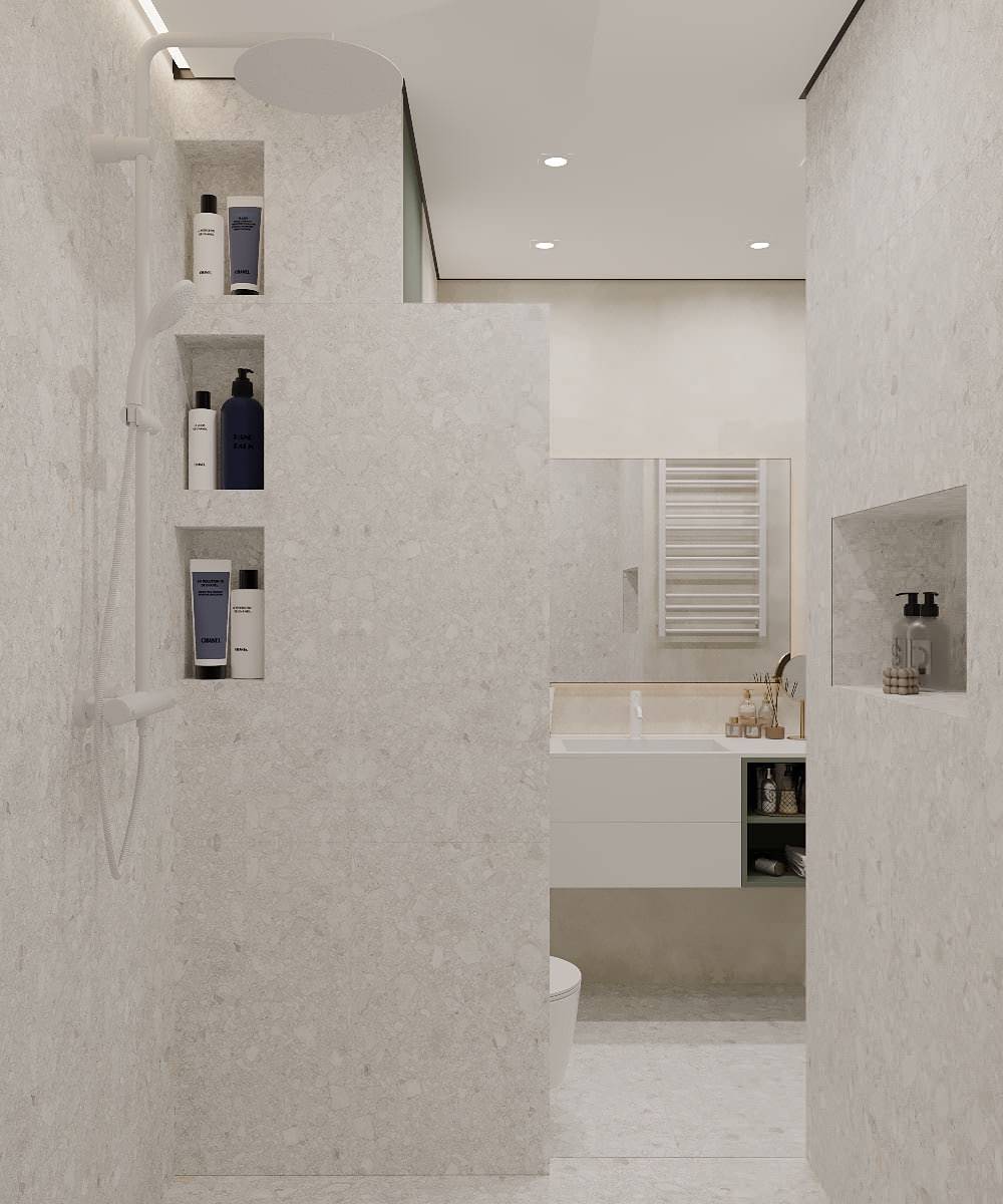 Обложка проекта: Ванная комната для молодой пары by KONDAKOVA.DESIGN