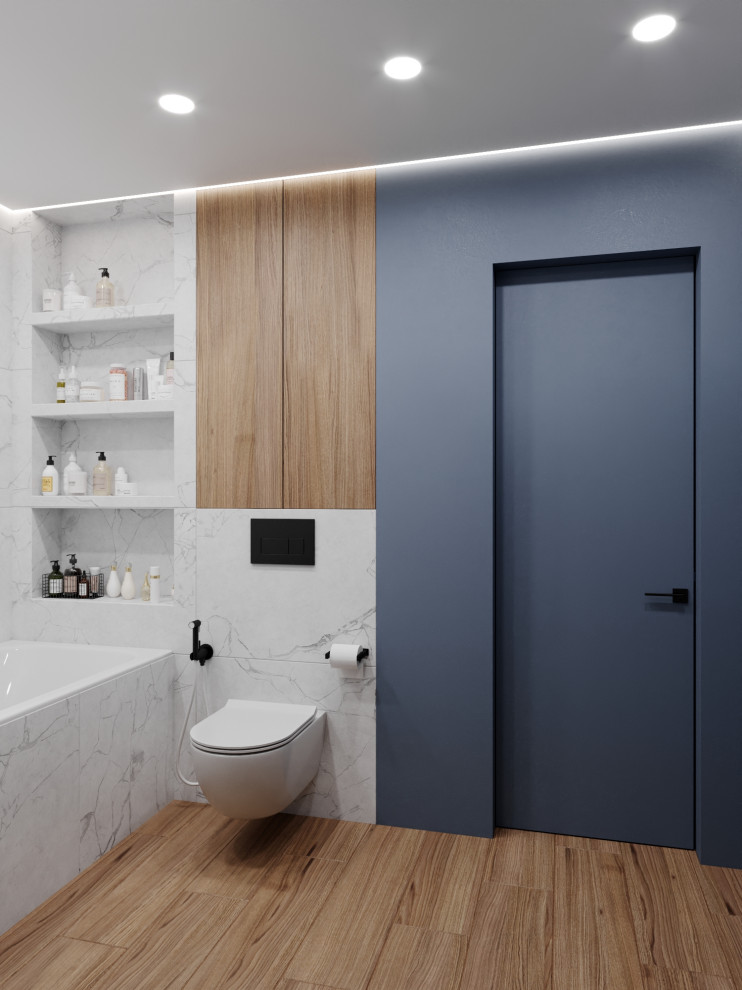 Дизайн-проект ванной комнаты с постирочной