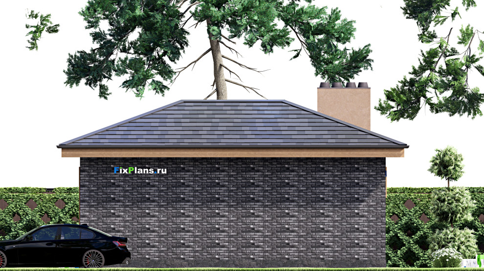 Проект одноэтажного дома 16х9м S158м2 F-15470