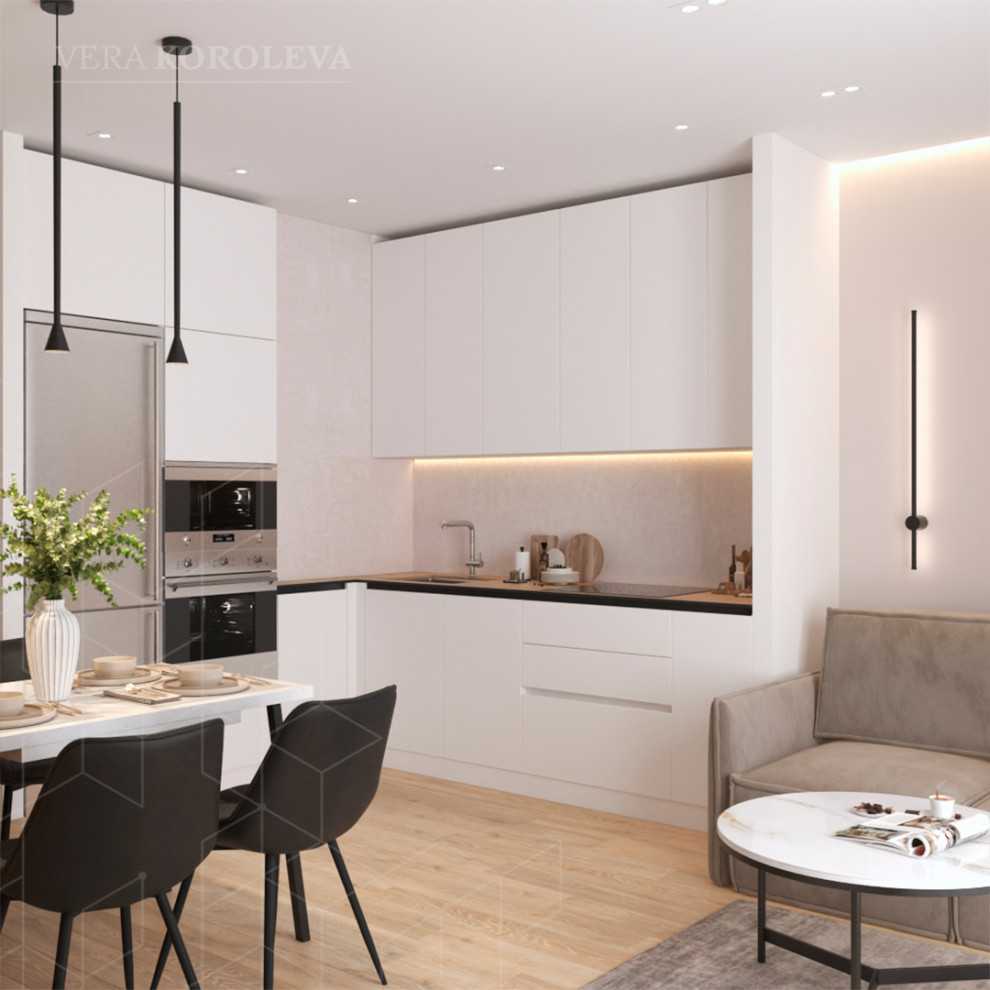 Дизайн-проект двухкомнатной квартиры для семьи с детьми в ЖК "Модум"