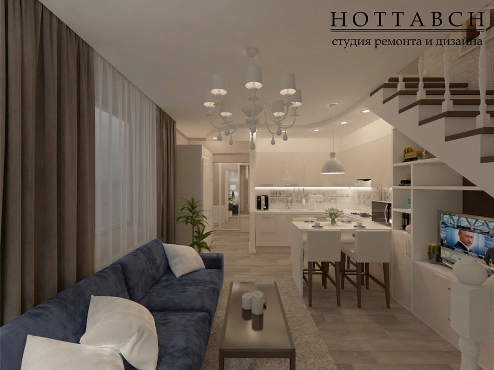 дизайн-проект таунхауса 55 м2 ЖК Стрижи, п Новинки