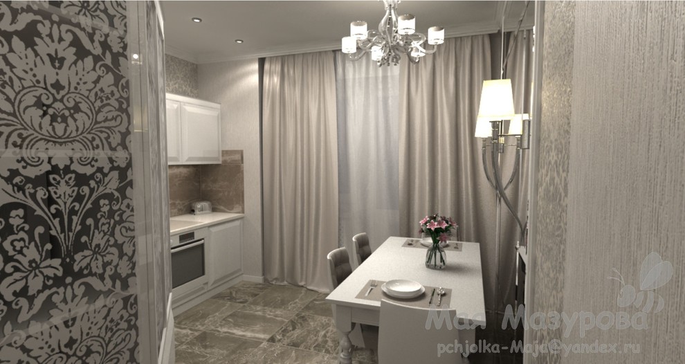 57,6 кв.м. благородной монохромности