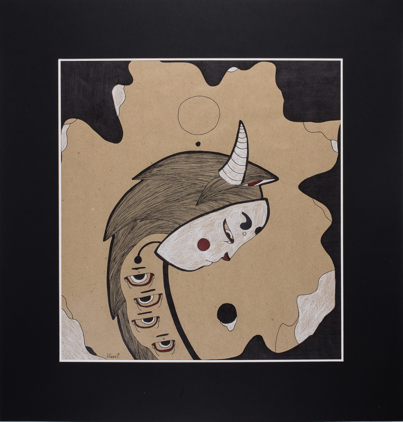 "Drop."  2015 Graphic series "Night Moods."  72,9/70,1 сm