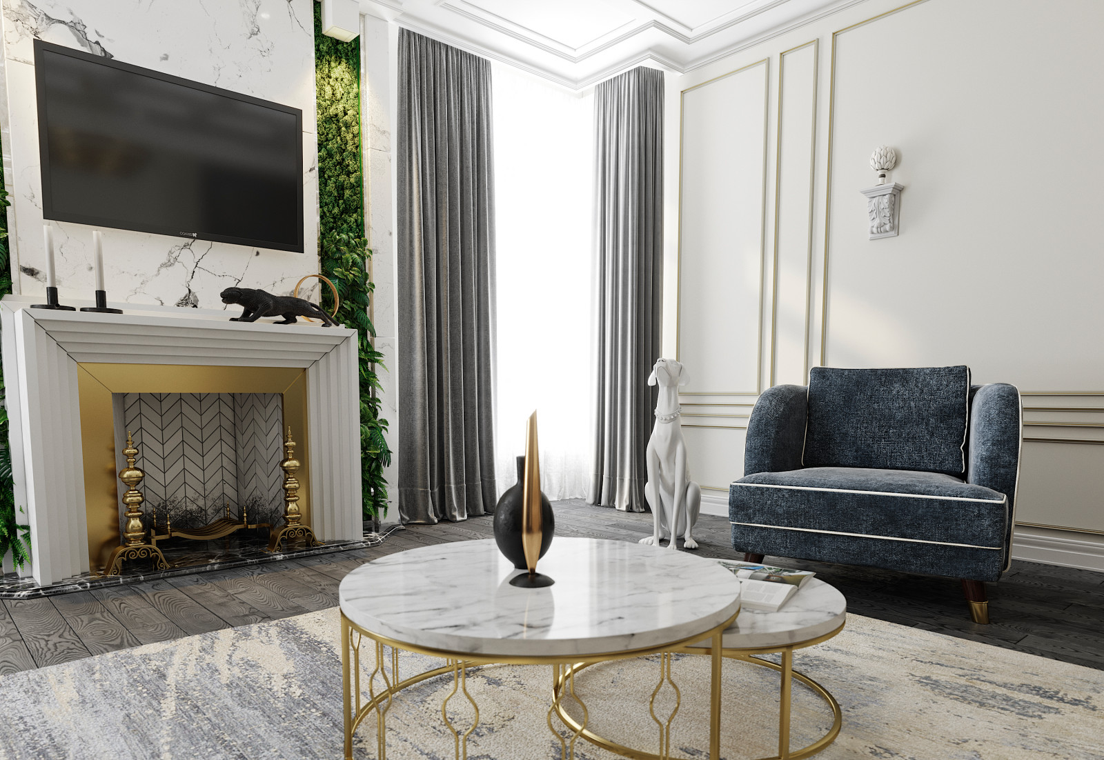 Квартира неоклассика 170м2