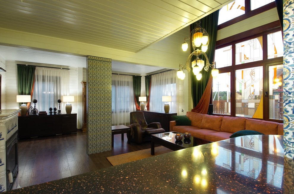 Дом из дерева в современном стиле