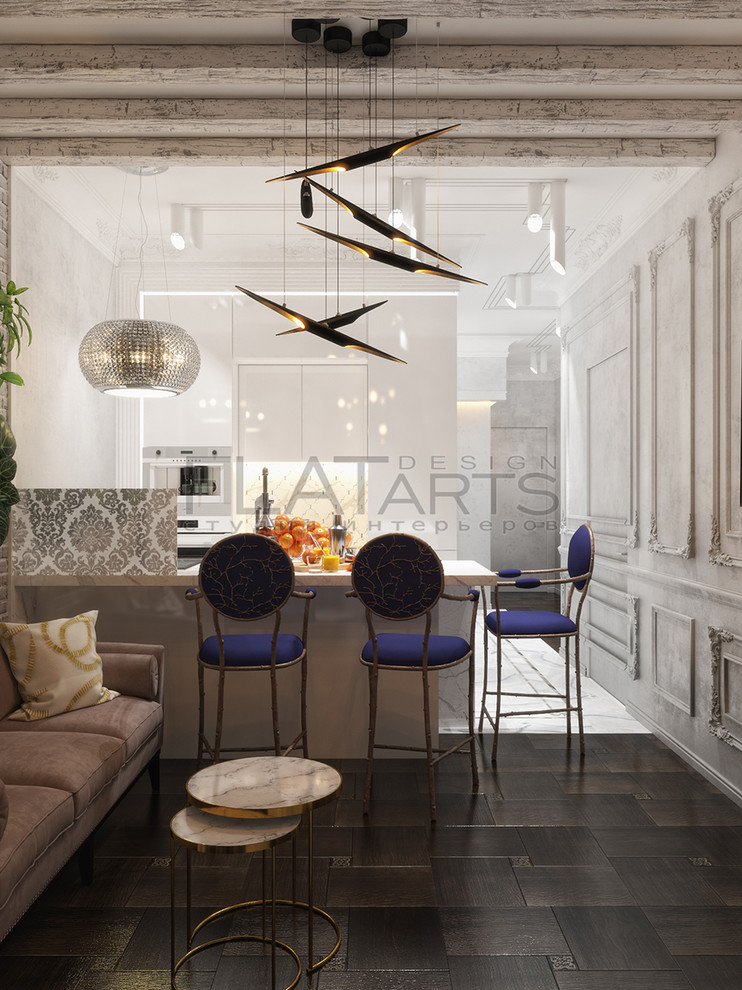 Дизайн 2-ной кв. 70 кв.м в стиле арт-деко