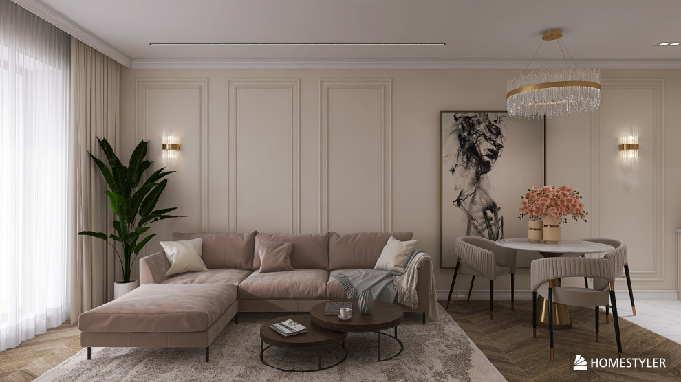 Кухня-гостиная Неоклассика