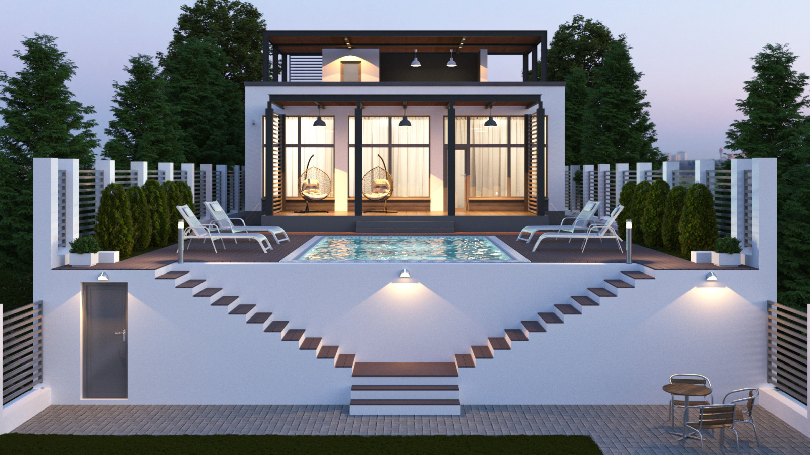 Дом с бассейном