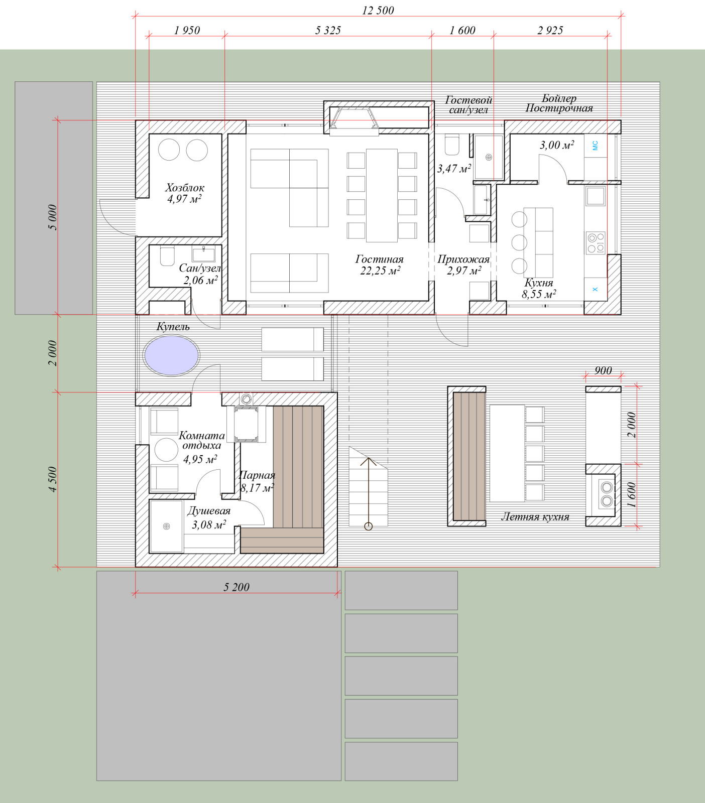План 1 этажа