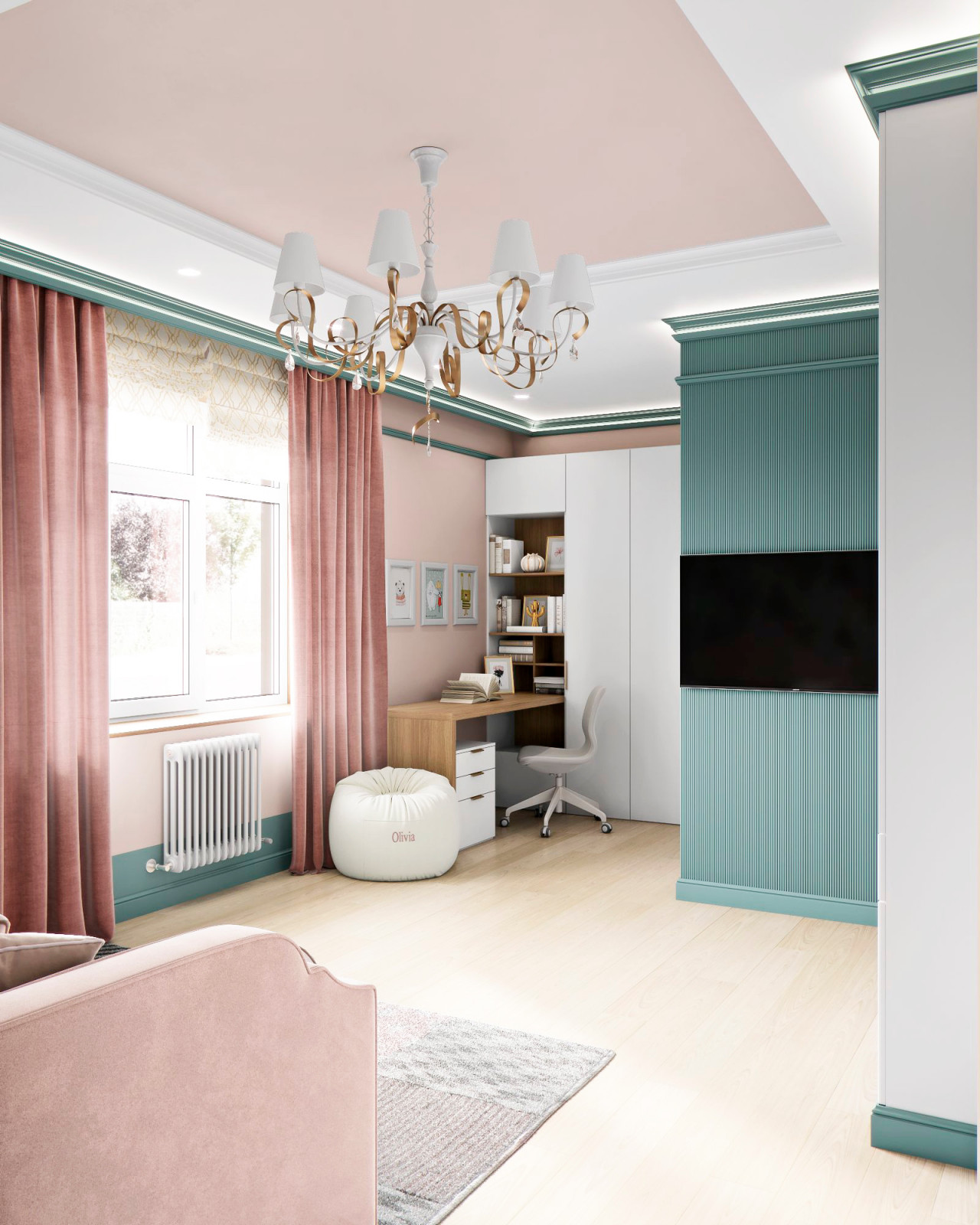 Обложка проекта: детская комната для юной леди