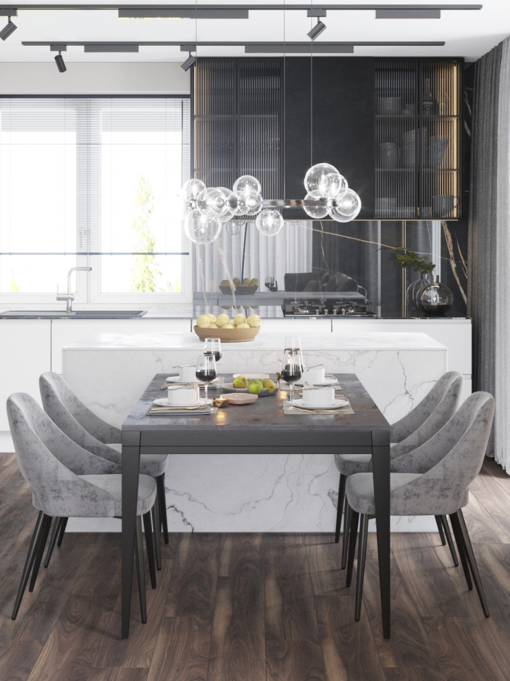 Дизайн-проект кухни-гостиной 38 кв.м