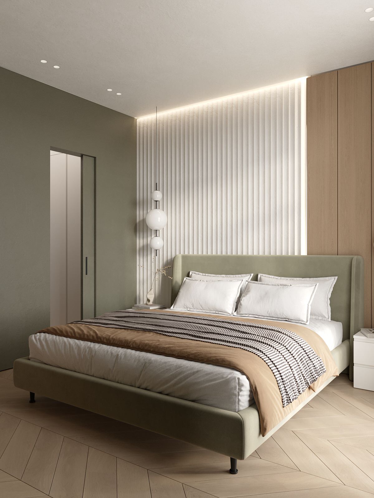 Проект 2-х уровневой квартире в эко-стиле.