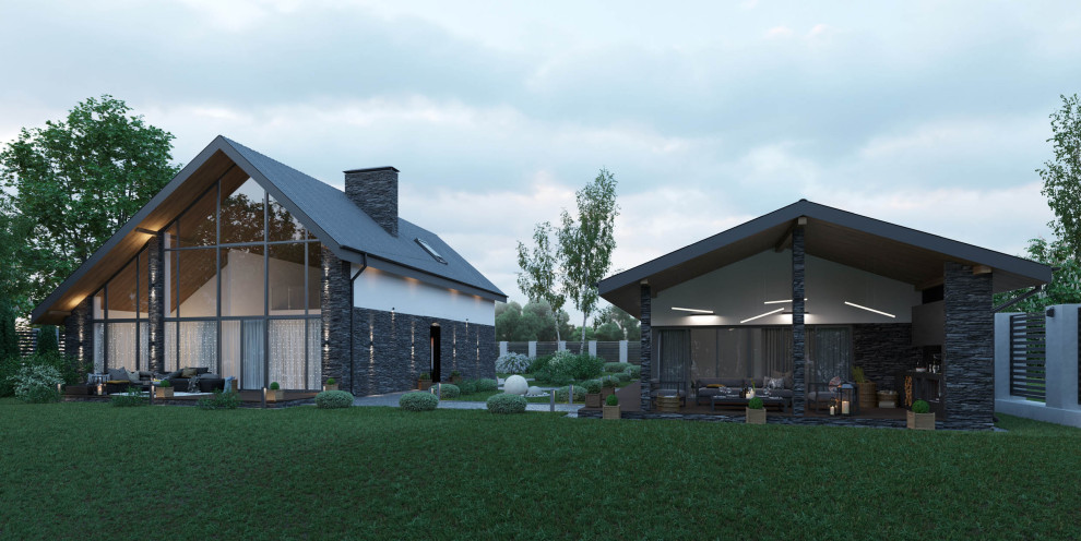 Обложка проекта: пос. Лунино. Загородный дом