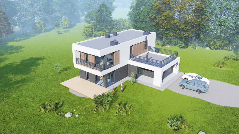 Modern house 150/185+50