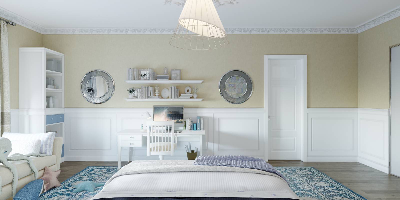 Визуализация детской для девочки "Пэчворк"