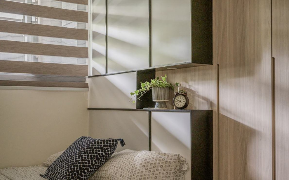 Благородные кремовые тона в современной квартире для большой семьи от L DESIGN