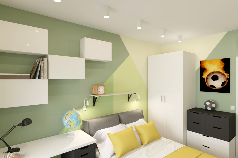 Двухкомнатная квартира в скандинавском стиле 61м2 в ЖК "Гринпарк"