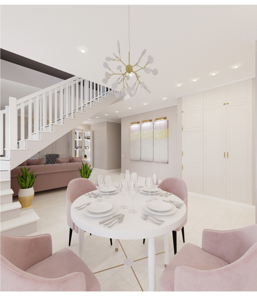 Двухуровневая квартира в стиле Ар-деко