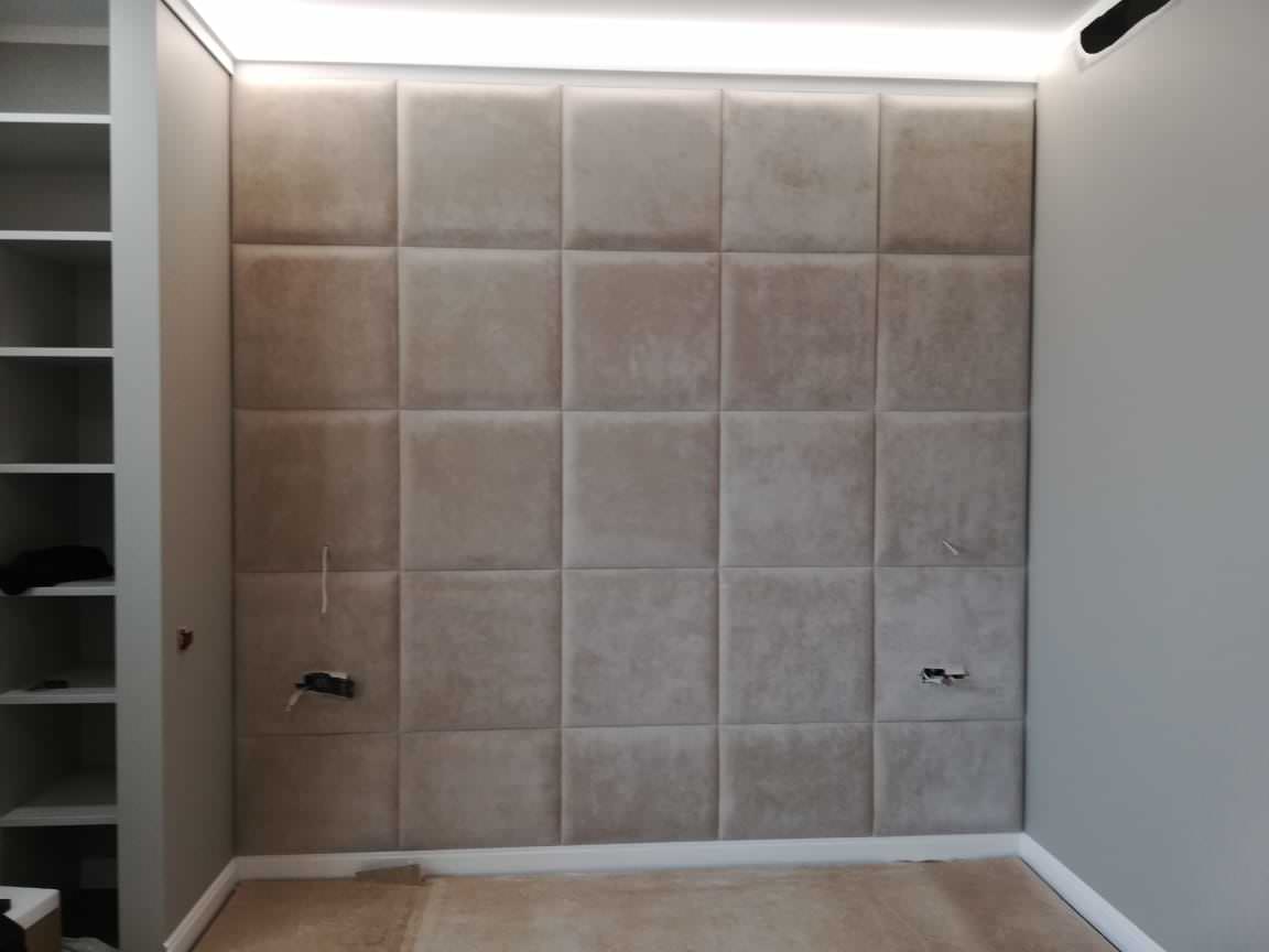 Мягкие стеновые панели в интерьере. Наше производство