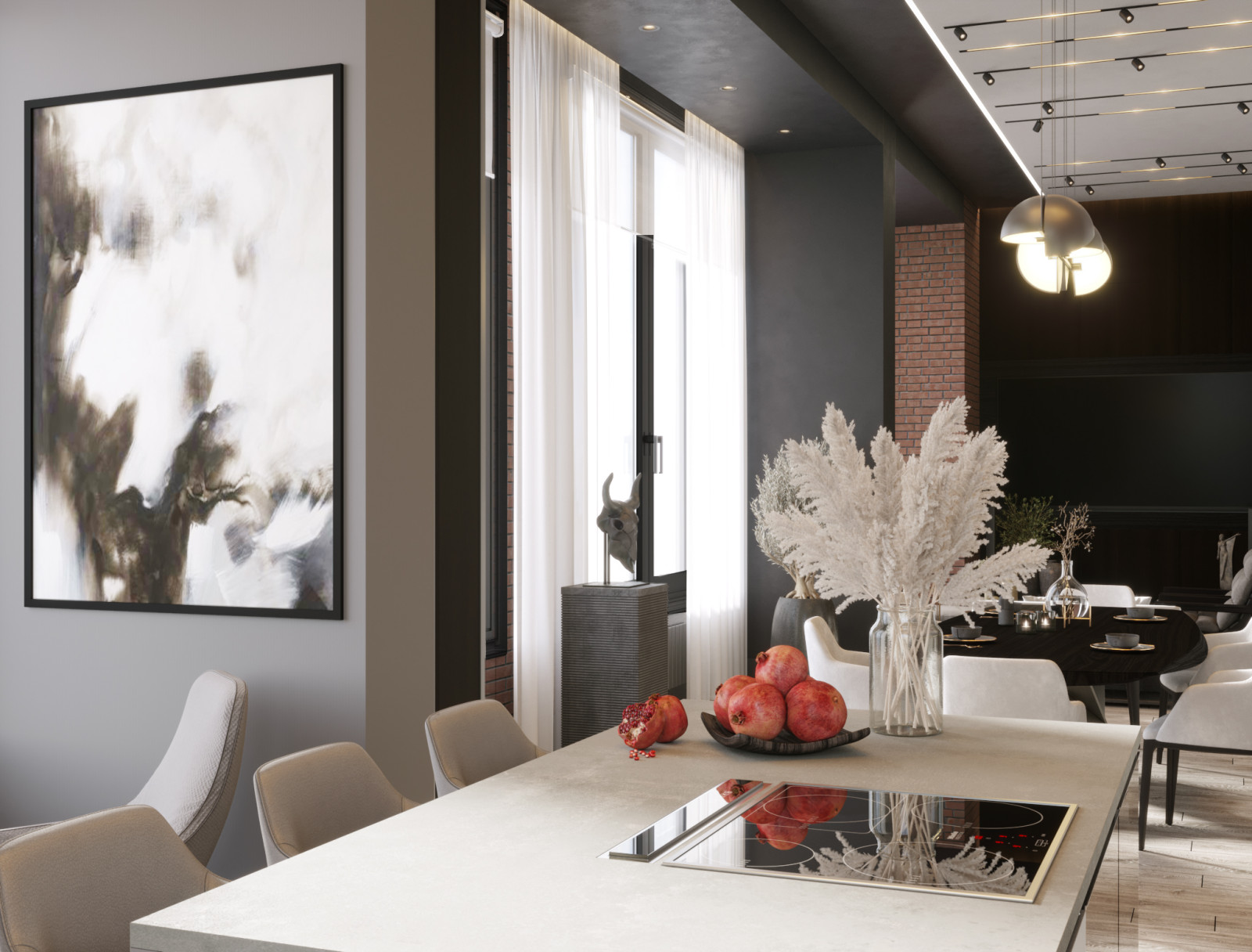 Кухня и обеденная зона