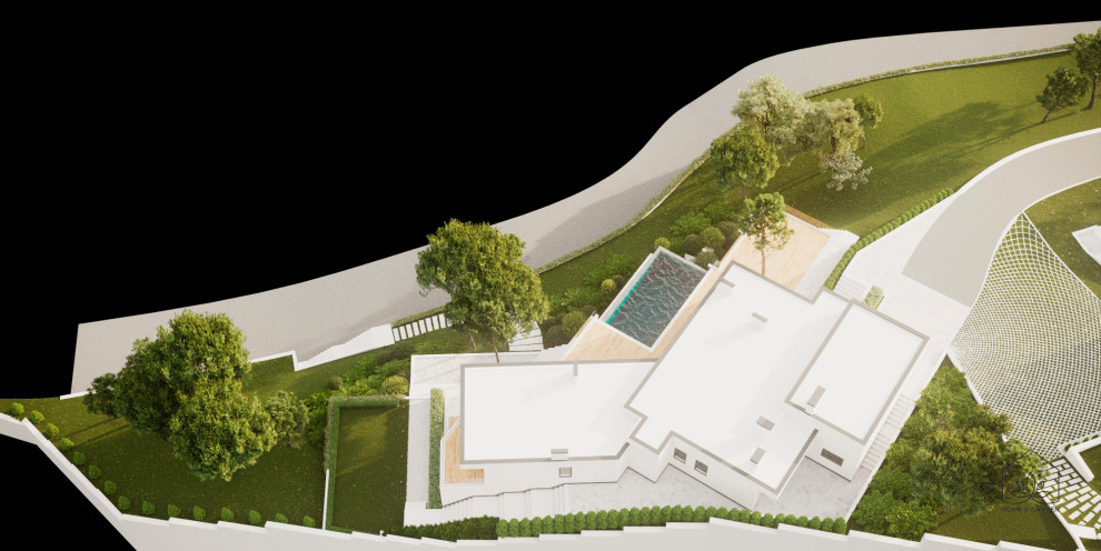 Ландшафтное проектирование участка и дизайн фасадов архитектуры