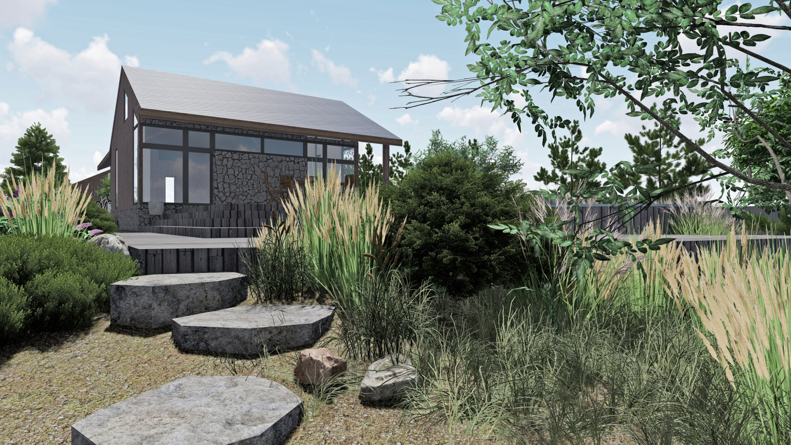 Ландшафт участка д.М.Куяш