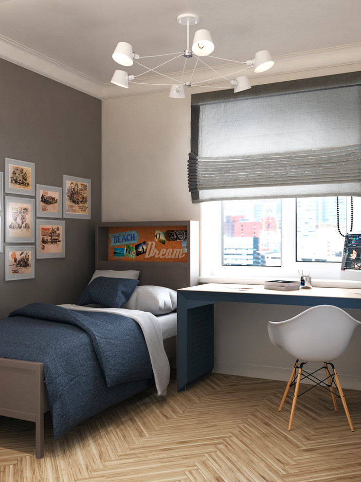 Трехкомнатная квартира в стиле неоклассика, 55 м²