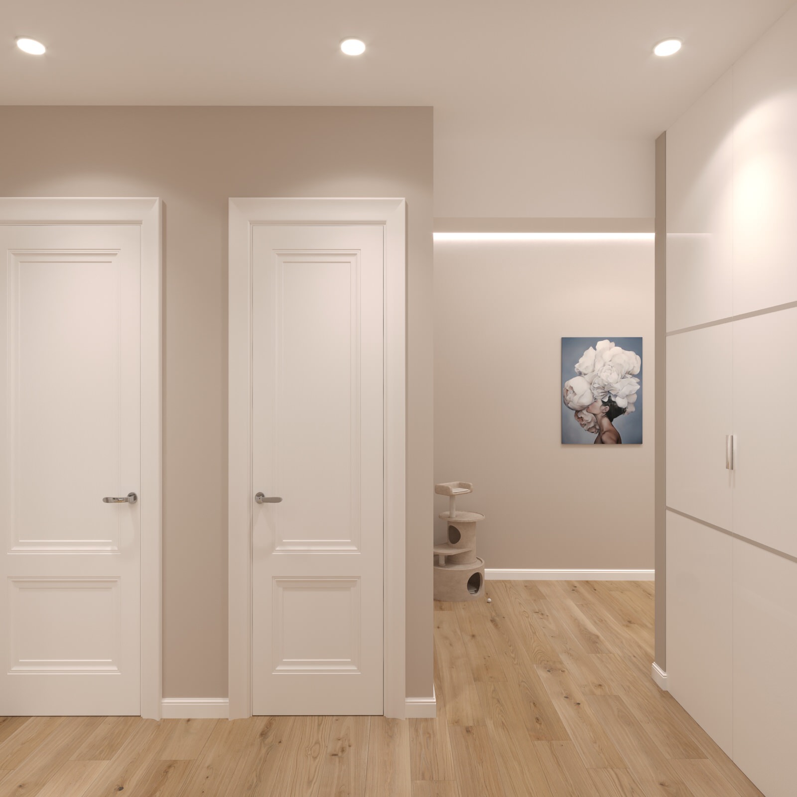 Дизайн проект двухкомнатной квартиры 67,3 кв.м.(старый фонд)